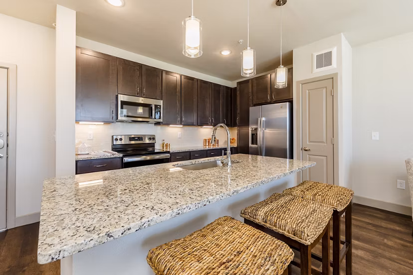 kitchen at Rosalia Silverlake Apartments