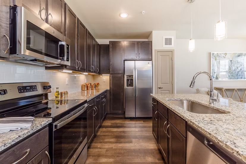 kitchen at Rosalia Silverlake Apartments
