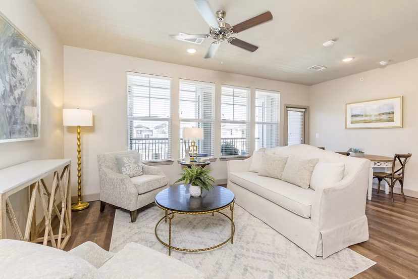 living room at Rosalia Silverlake Apartments