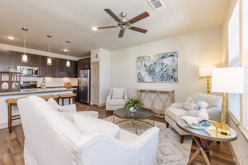 living room at Rosalia Silverlake Apartments