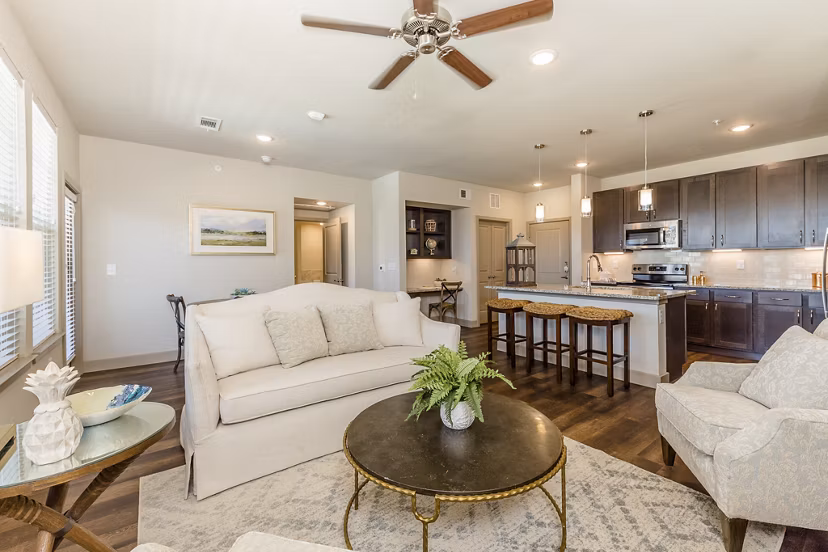 living room at Rosalia Silverlake Apartments