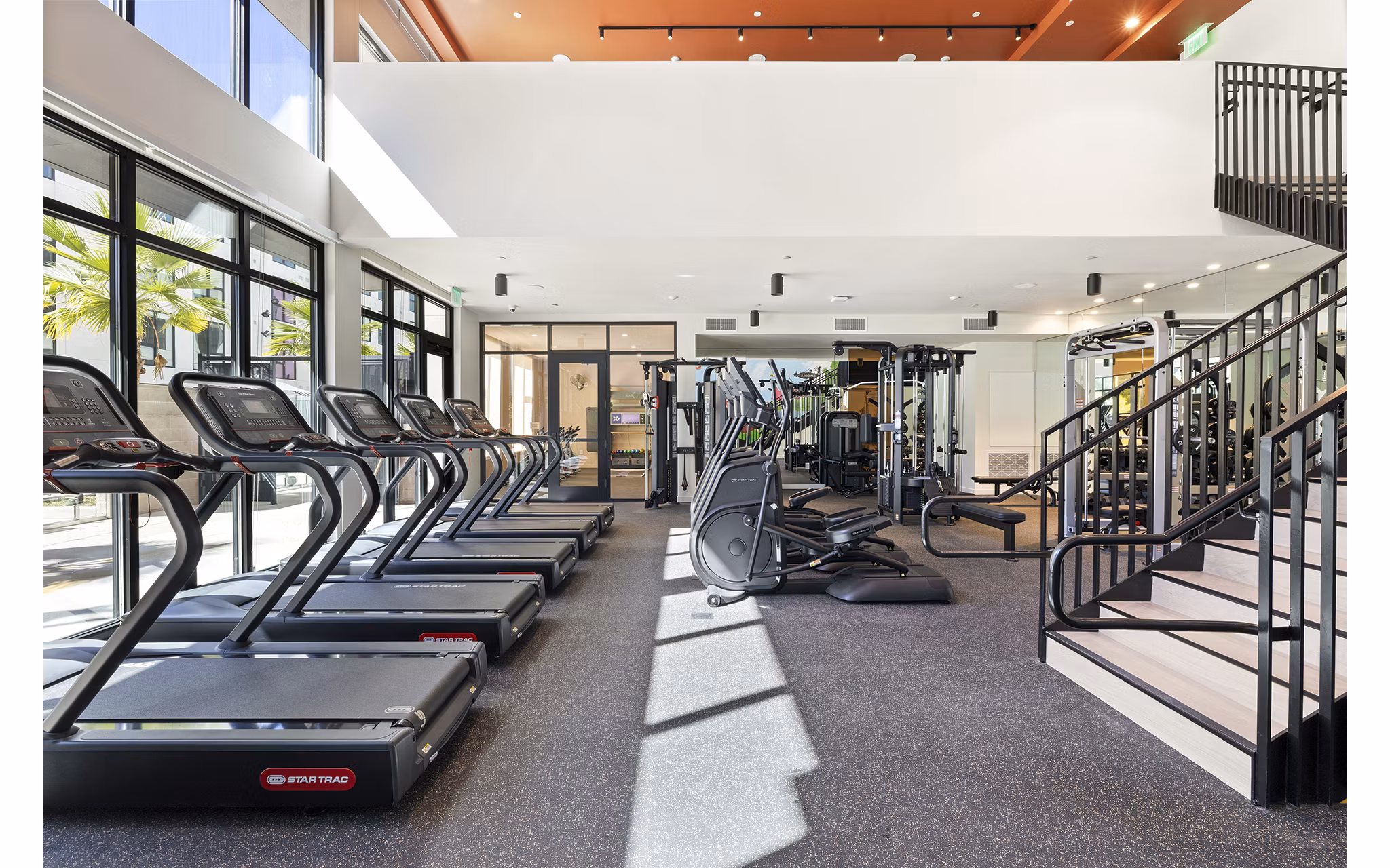 fitness center at Avenue 34 Apartments