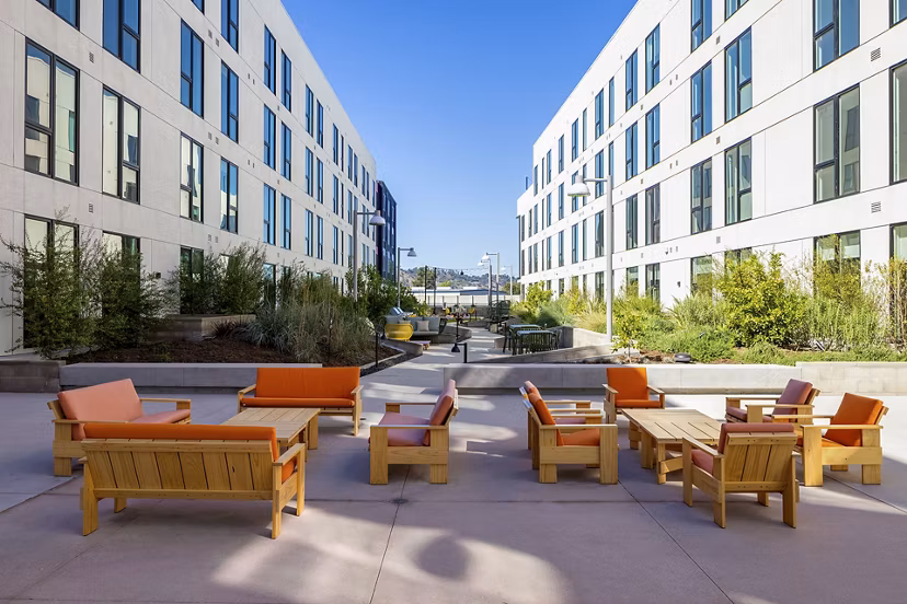 grill area at Avenue 34 Apartments