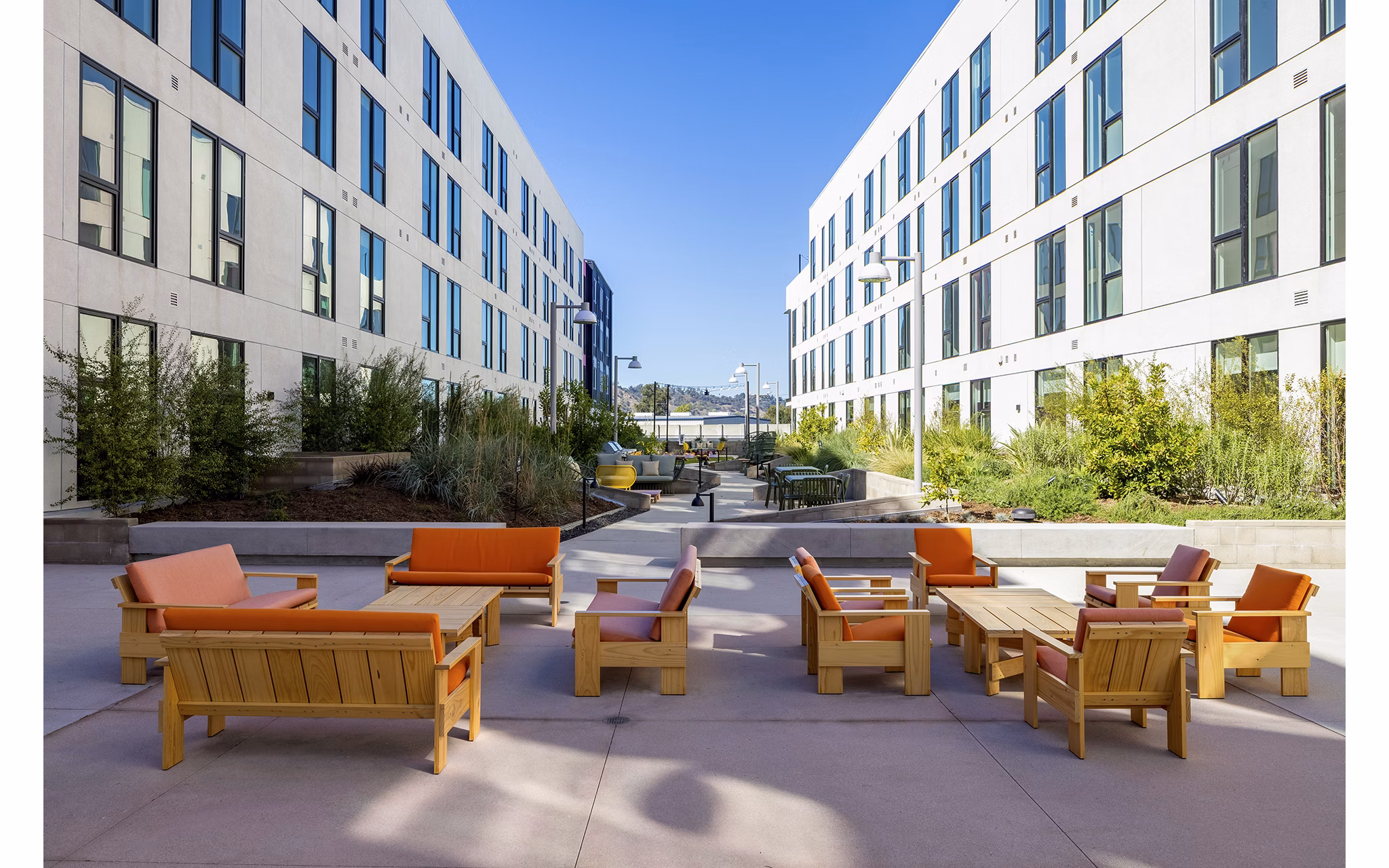 grill area at Avenue 34 Apartments