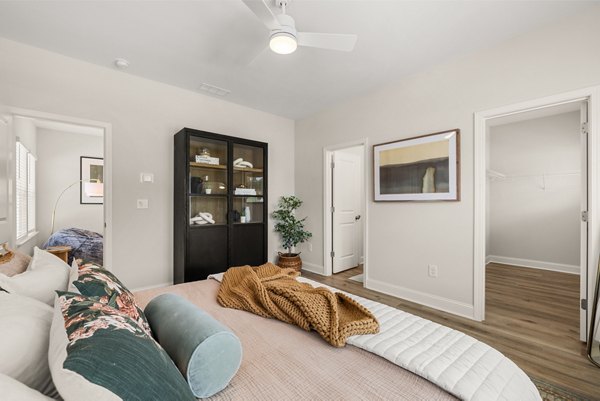 bedroom at The Rosemoor Apartments