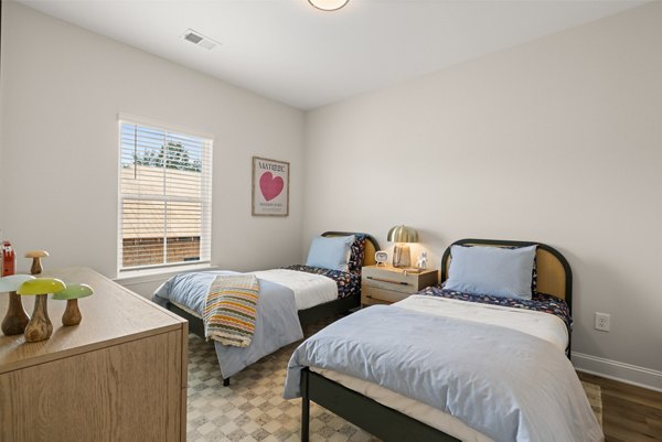 bedroom at The Rosemoor Apartments