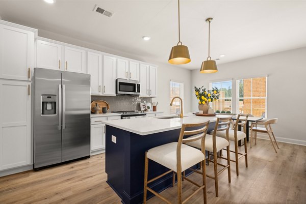 kitchen at The Rosemoor Apartments