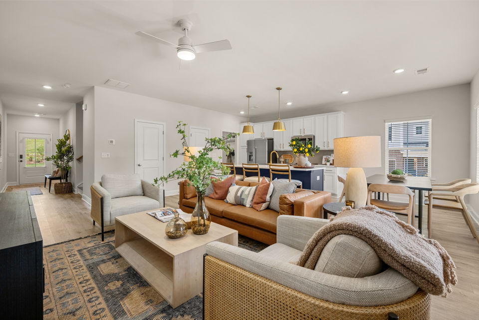 living room at The Rosemoor Apartments