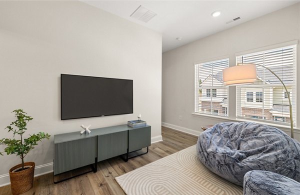 living room at The Rosemoor Apartments