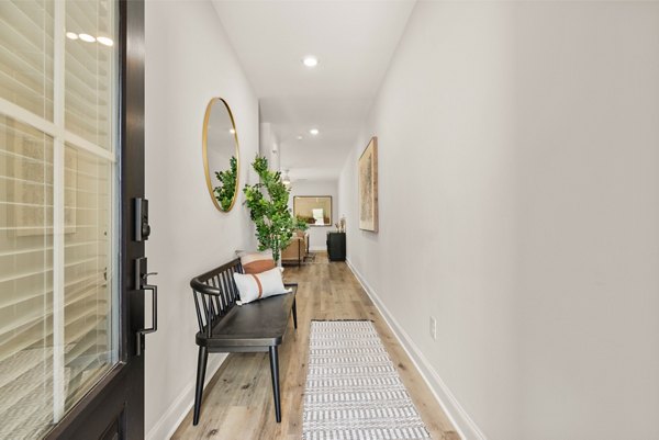 living room at The Rosemoor Apartments