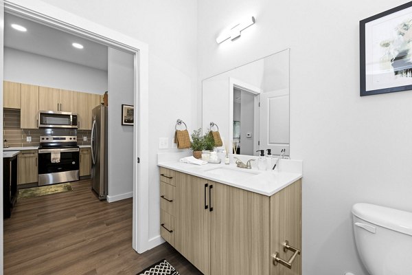 bathroom at Charlotte Exchange Apartments 