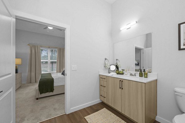 bathroom at Charlotte Exchange Apartments 