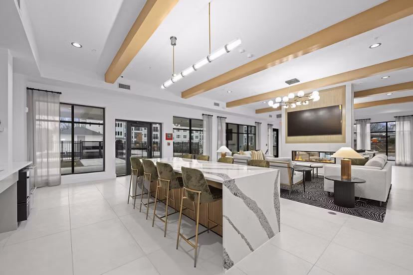 clubhouse at Charlotte Exchange Apartments 