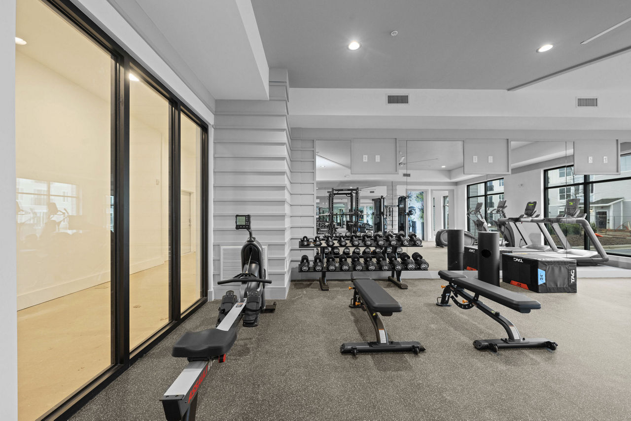 Gym at Charlotte Exchange Apartments (1 of 4)