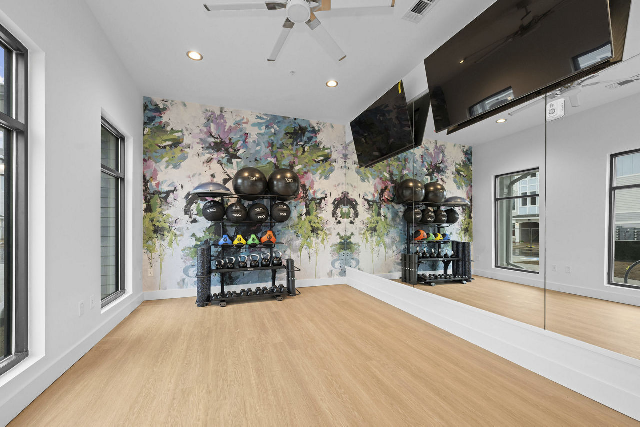 Gym at Charlotte Exchange Apartments (3 of 4)