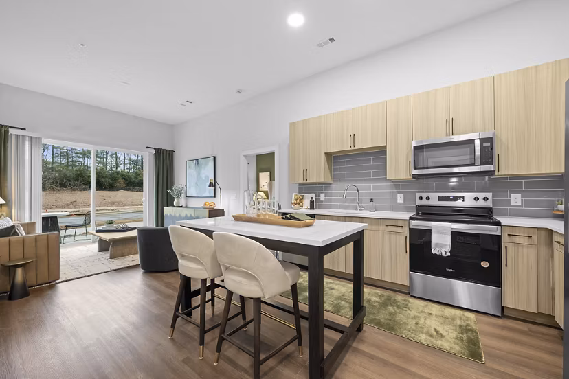 kitchen at Charlotte Exchange Apartments 