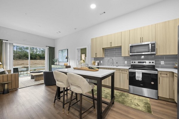 kitchen at Charlotte Exchange Apartments 