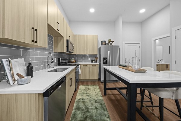 kitchen at Charlotte Exchange Apartments 