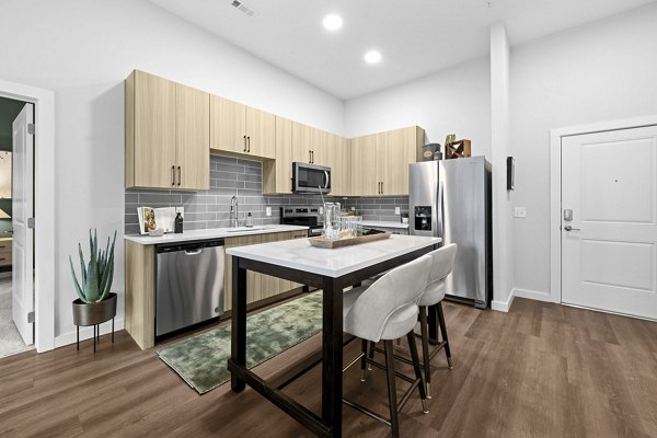 kitchen at Charlotte Exchange Apartments 
