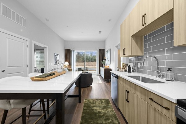kitchen at Charlotte Exchange Apartments 