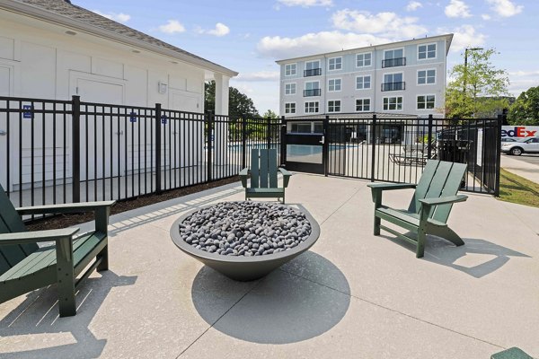 patio at Charlotte Exchange Apartments