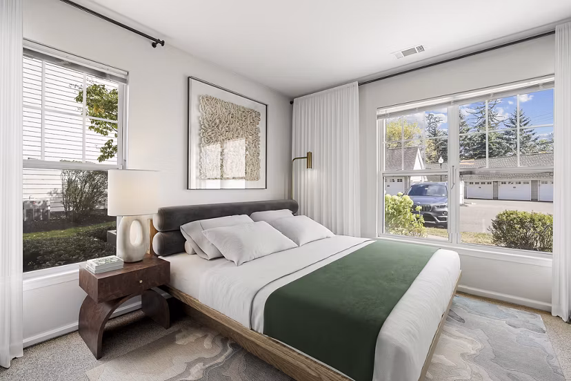 bedroom at Riverwood at New Canaan Apartments 