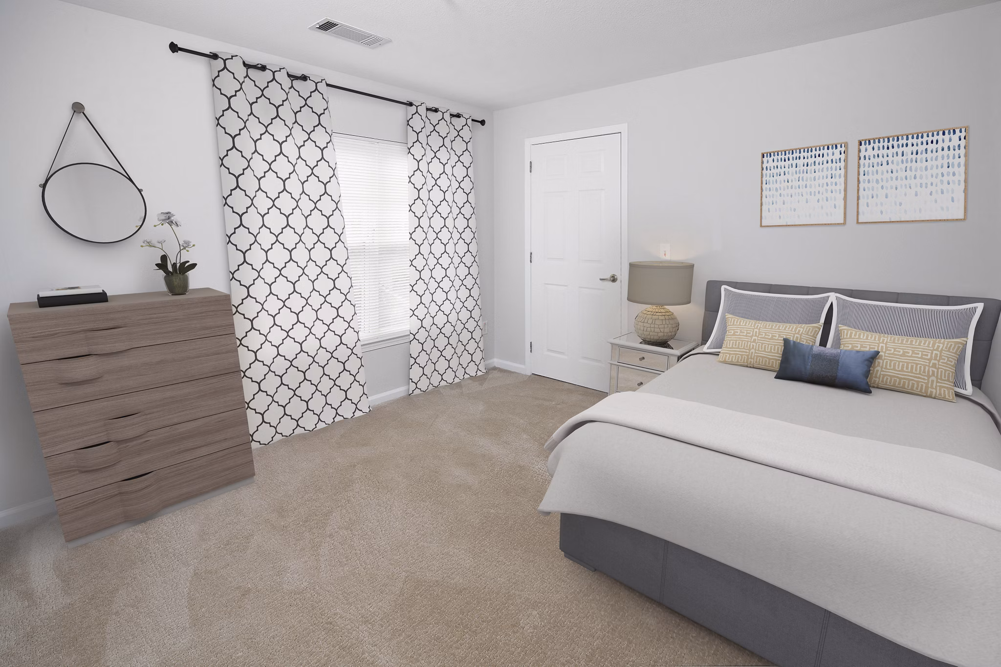 bedroom at Riverwood at New Canaan Apartments