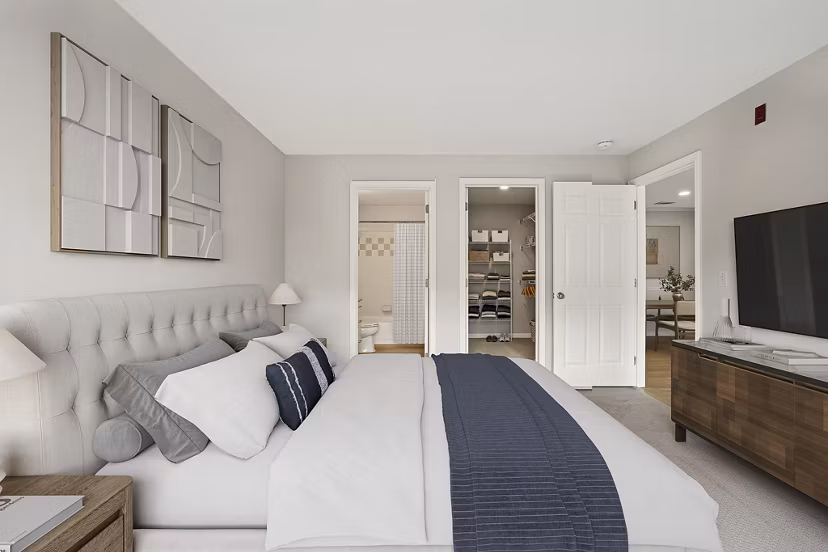 bedroom at Riverwood at New Canaan Apartments 