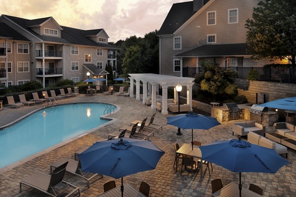 pool at Riverwood at New Canaan Apartments