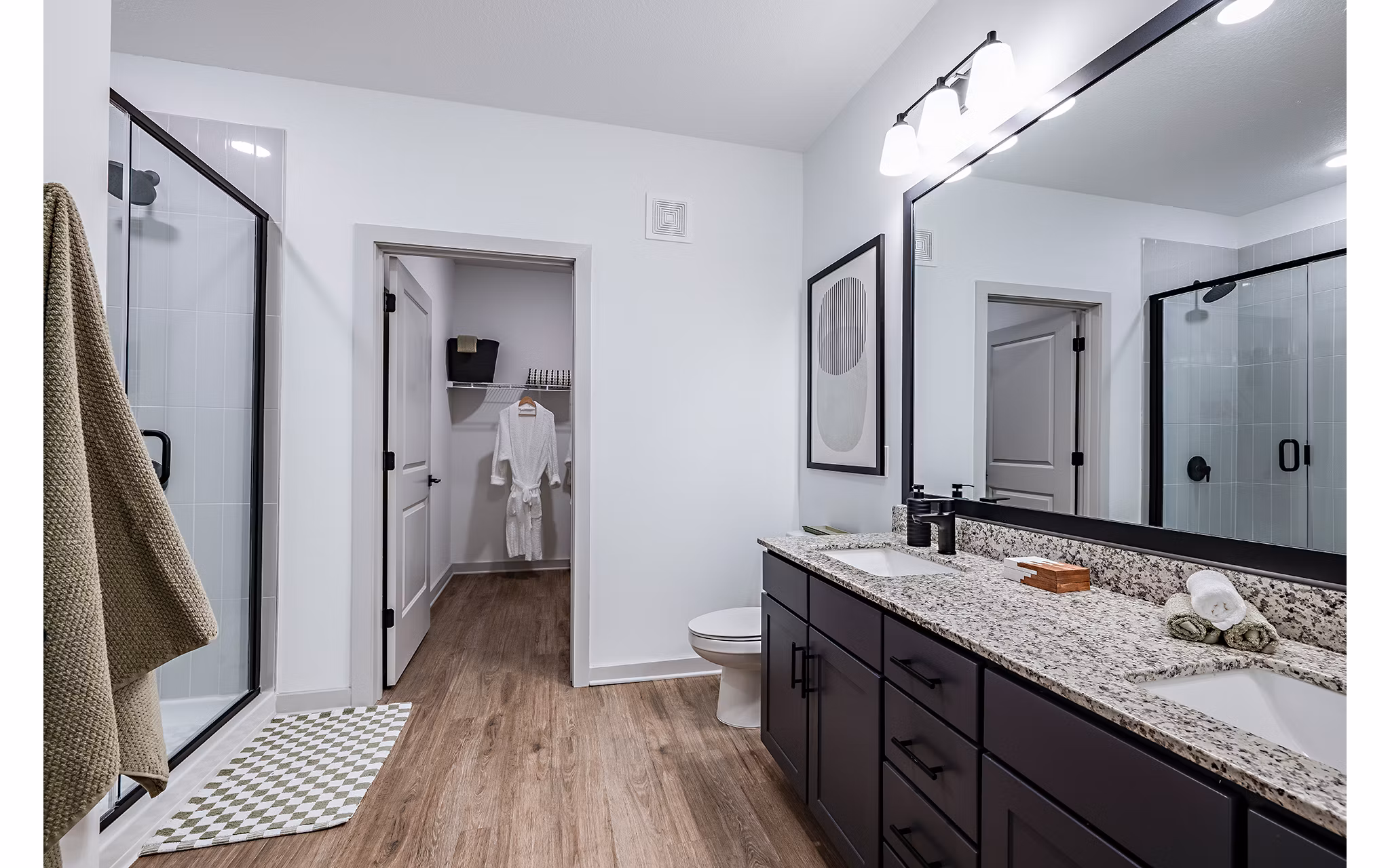 bathroom at The Darley Apartments 