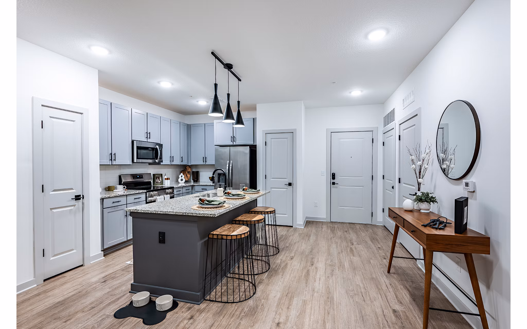 kitchen at The Darley Apartments 