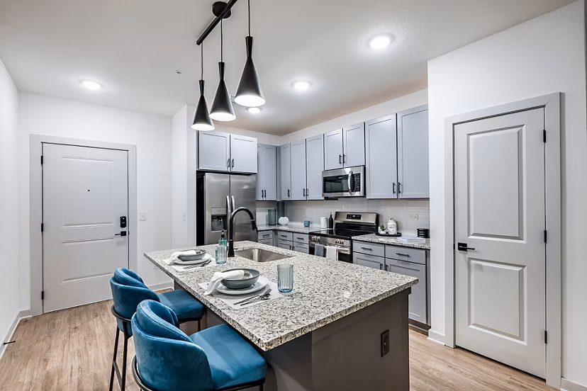 kitchen at The Darley Apartments 