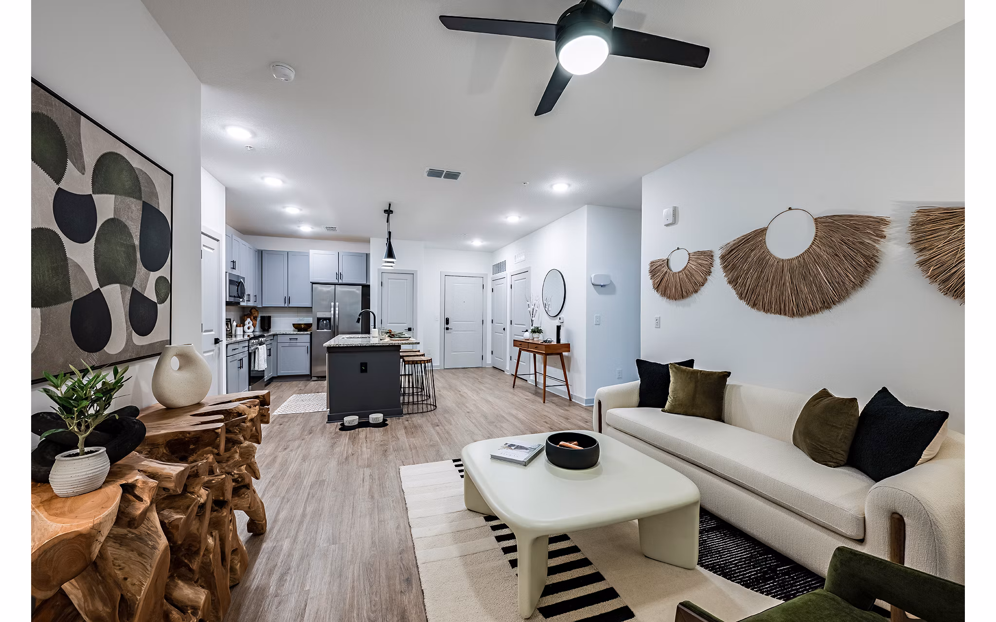 living room at The Darley Apartments 