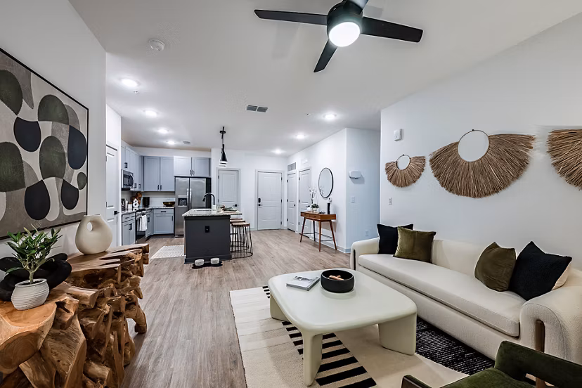 living room at The Darley Apartments 
