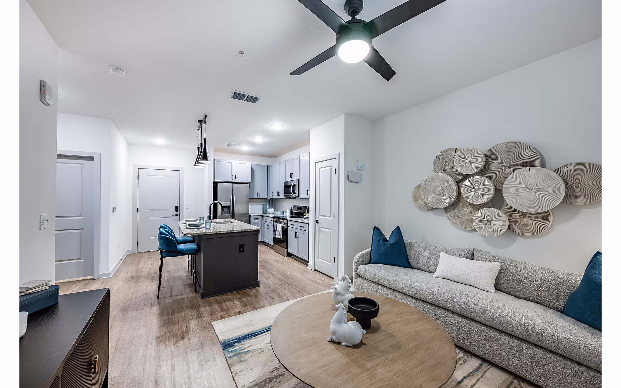 living room at The Darley Apartments 