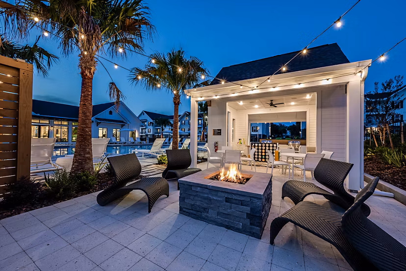 grill area at The Darley Apartments 