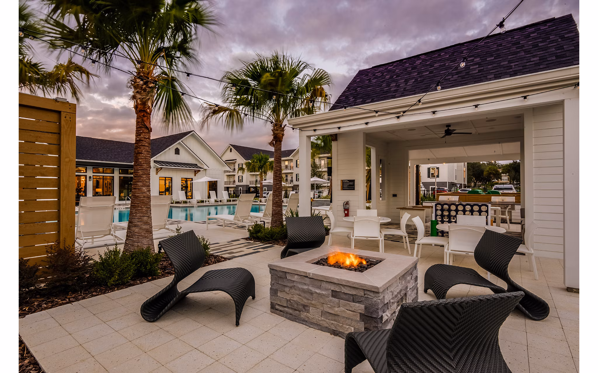 grill area at The Darley Apartments 
