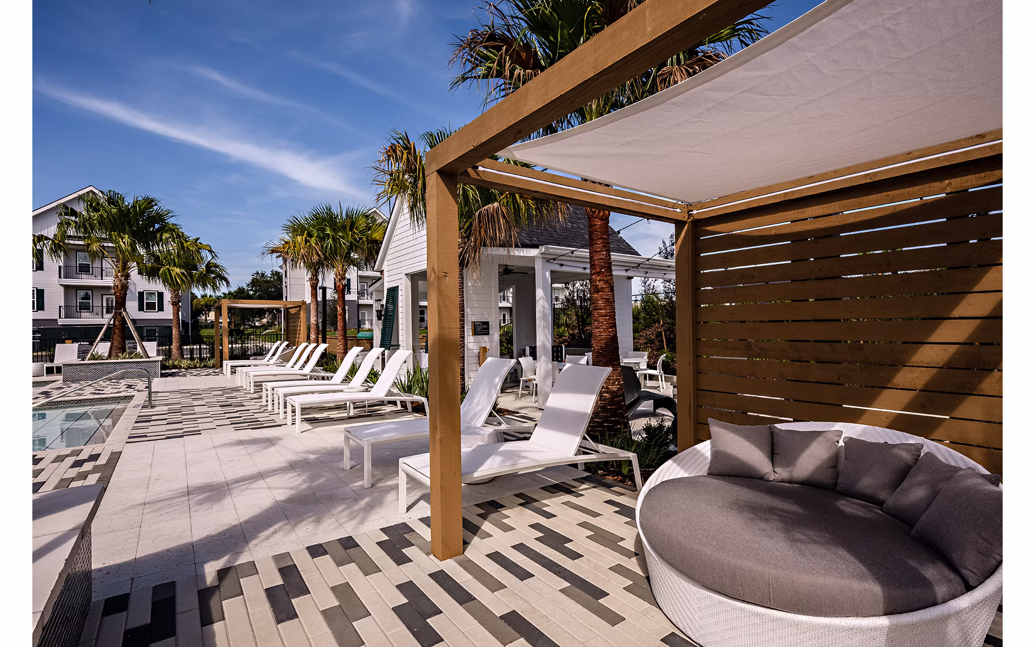 grill area at The Darley Apartments 