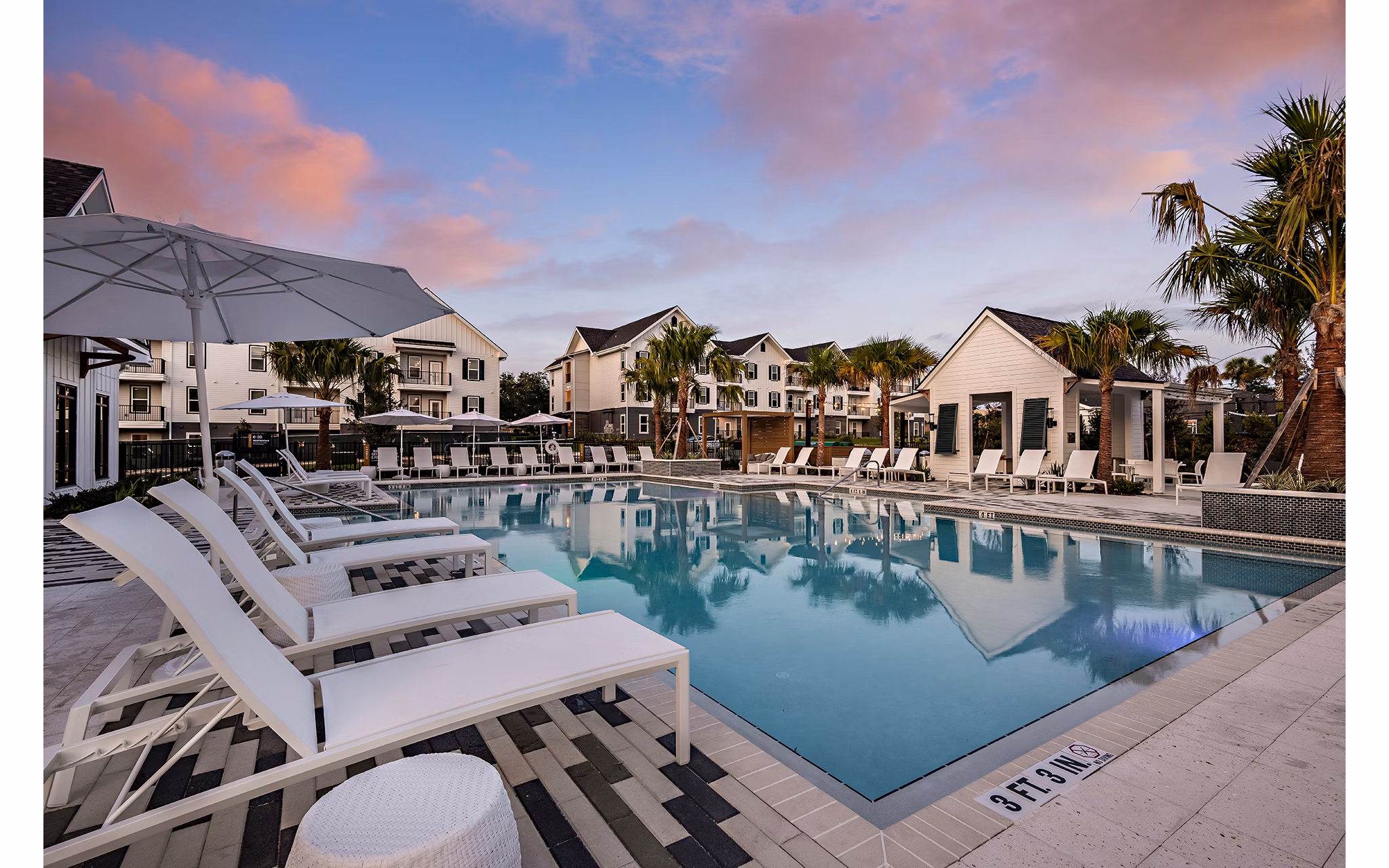 pool at The Darley Apartments