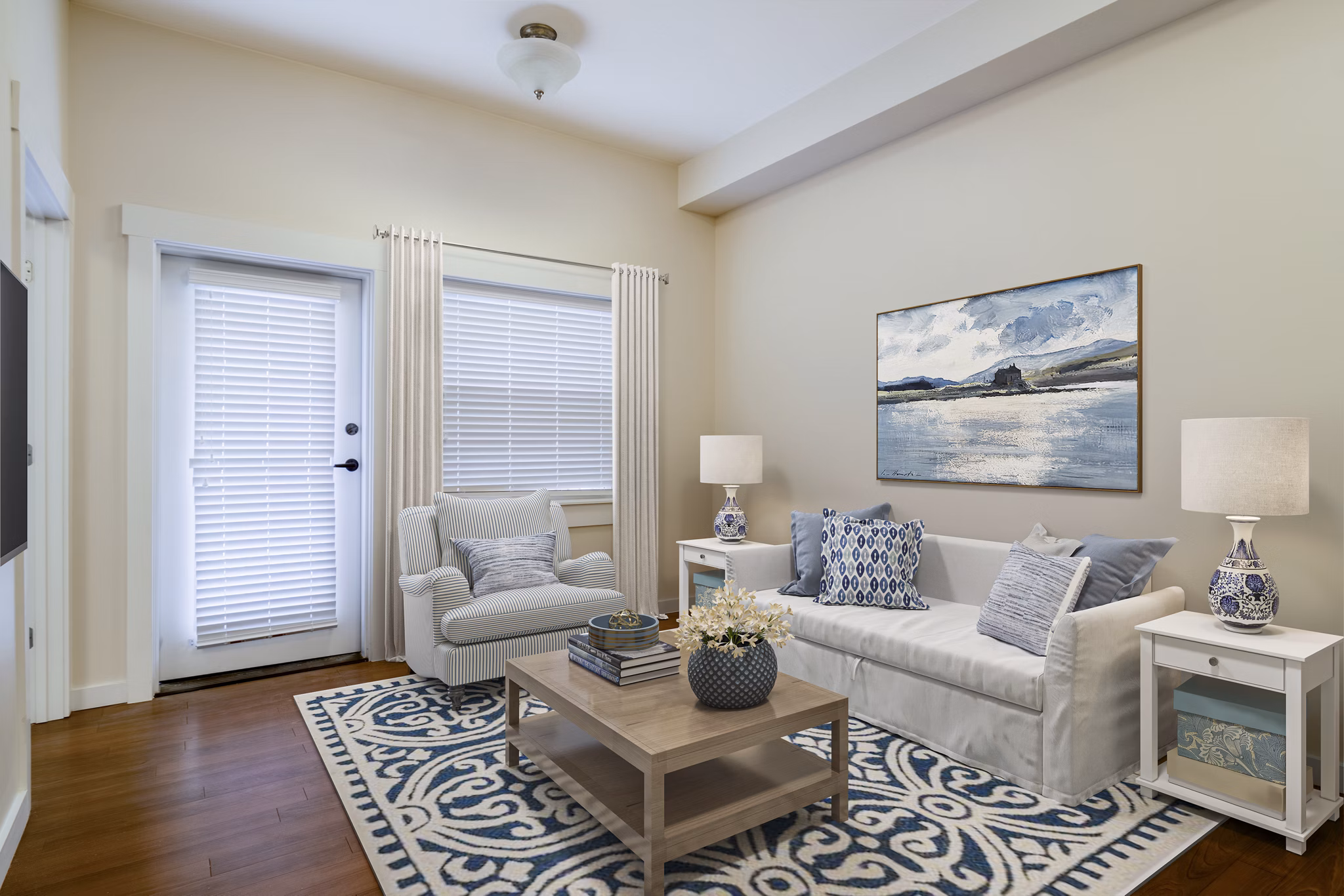 living room at King's Reserve Suwanee Apartments