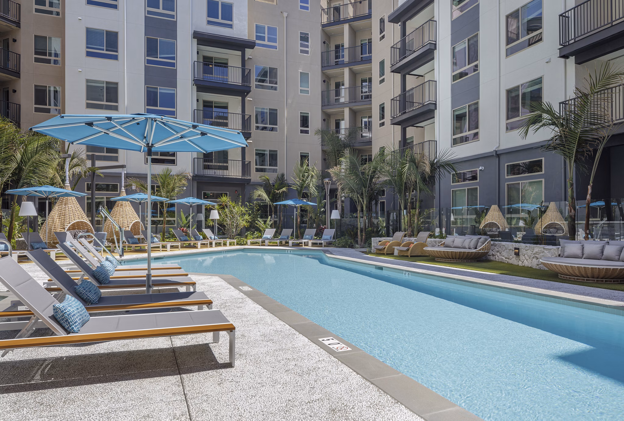 pool at Solana at Duarte Station Apartments