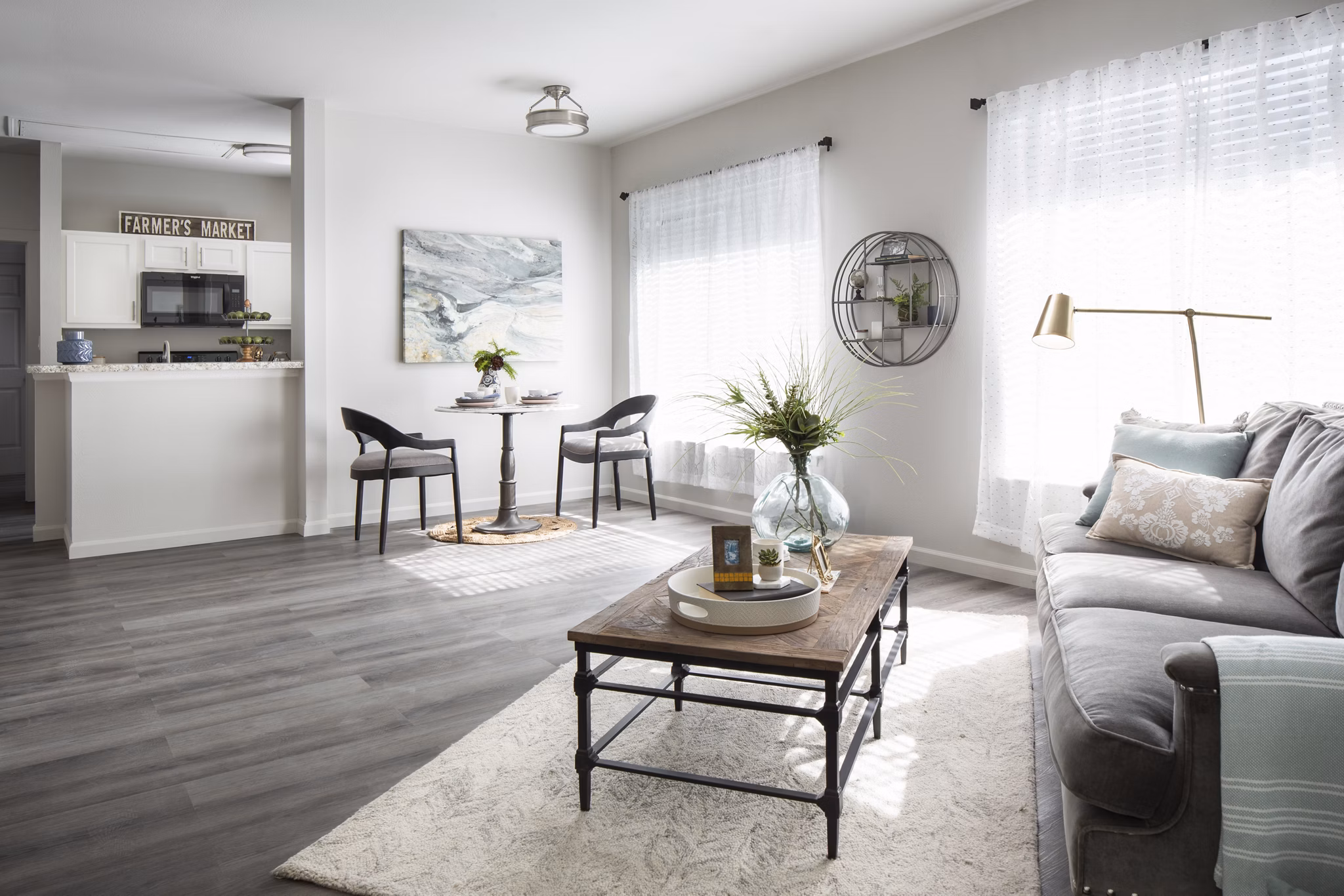 living room at Canyon Park Apartments