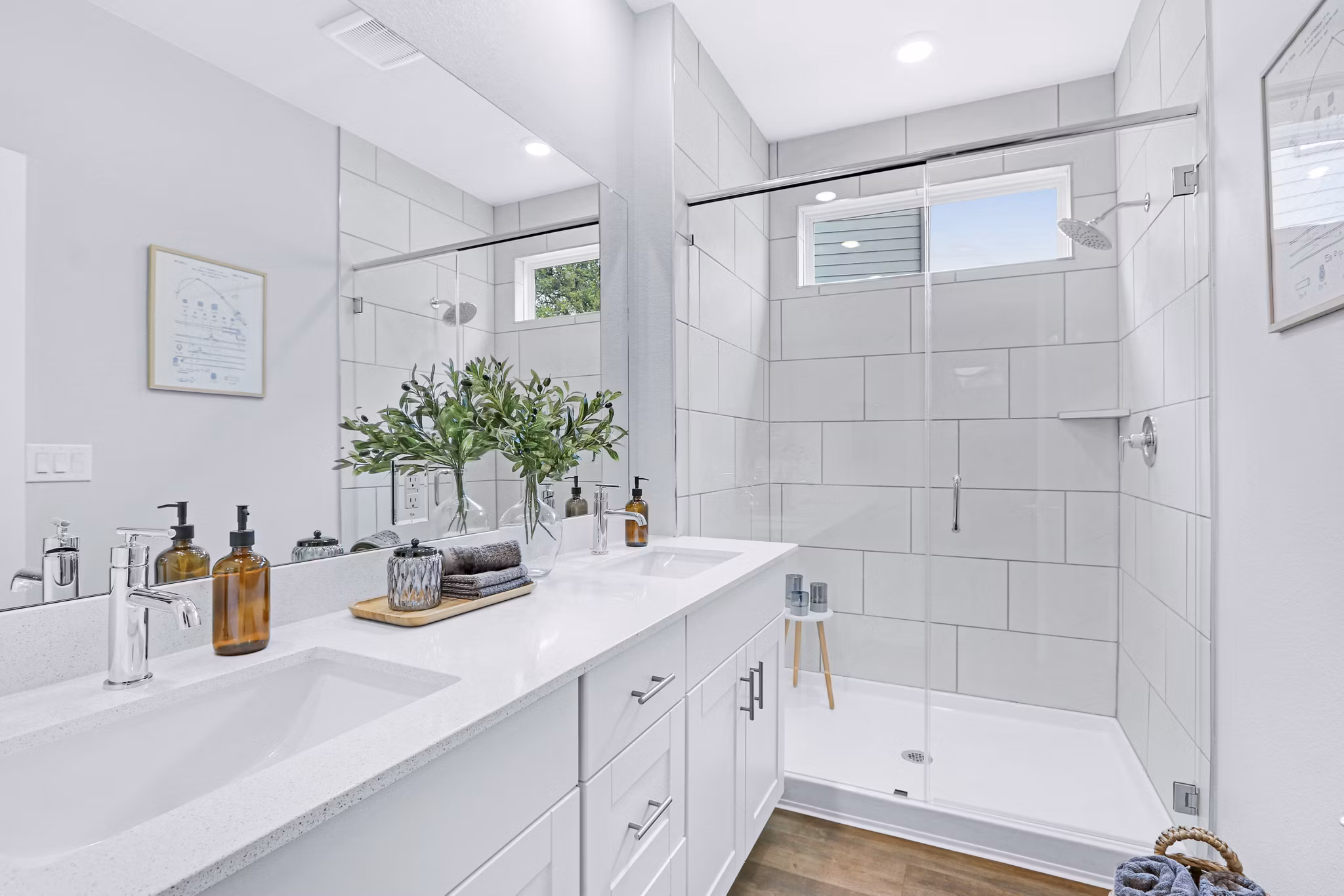 Bathroom at Los Cielos at Brooks Luxury Rentals Apartments