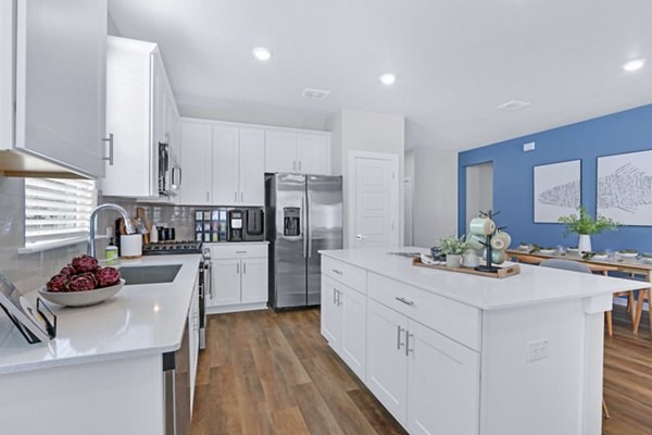 kitchen at Los Cielos at Brooks Luxury Rentals Apartments