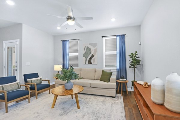 living room at Los Cielos at Brooks Luxury Rentals Apartments