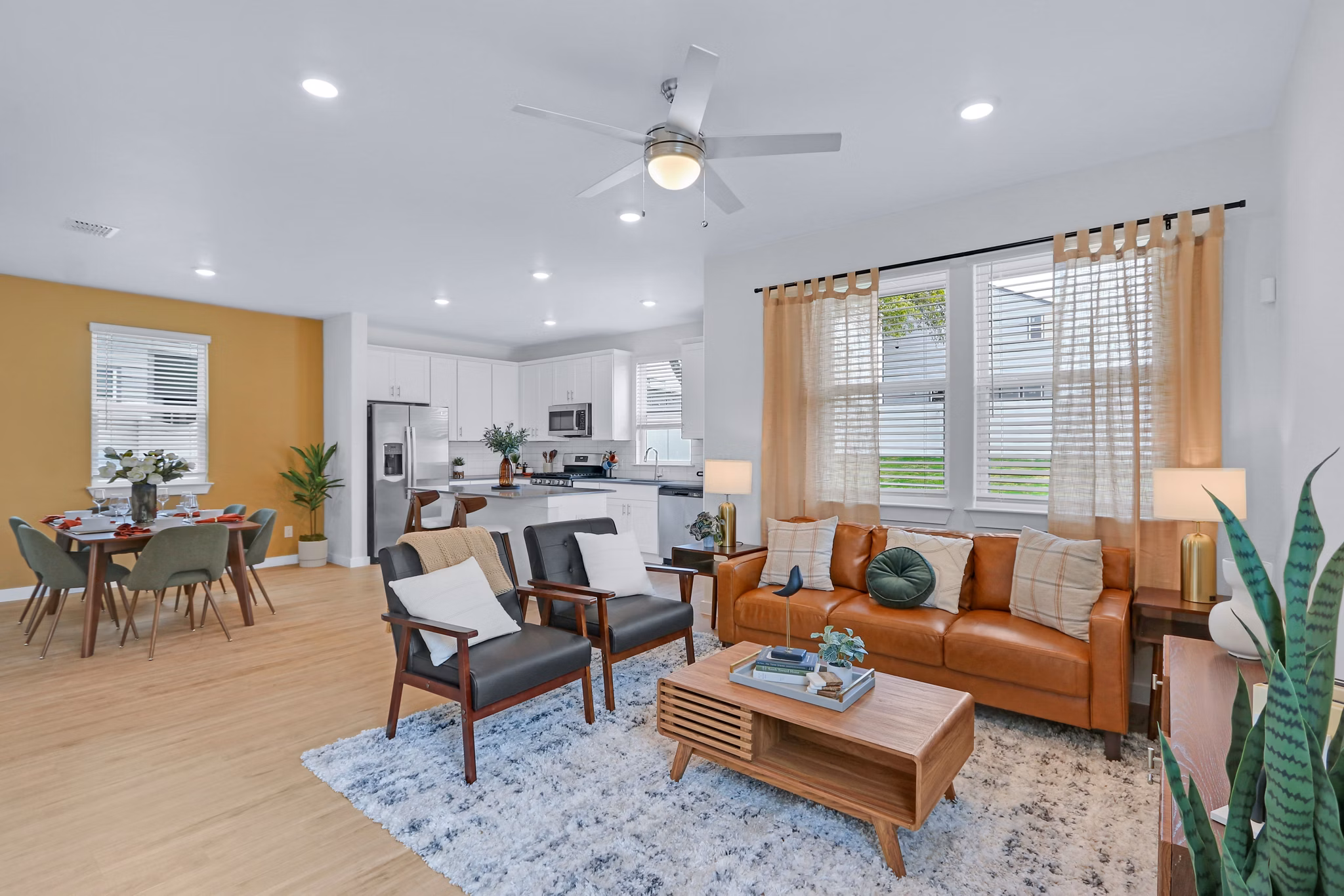 living room at Los Cielos at Brooks Luxury Rentals Apartments