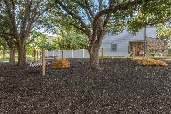 patio at Los Cielos at Brooks Luxury Rentals Apartments