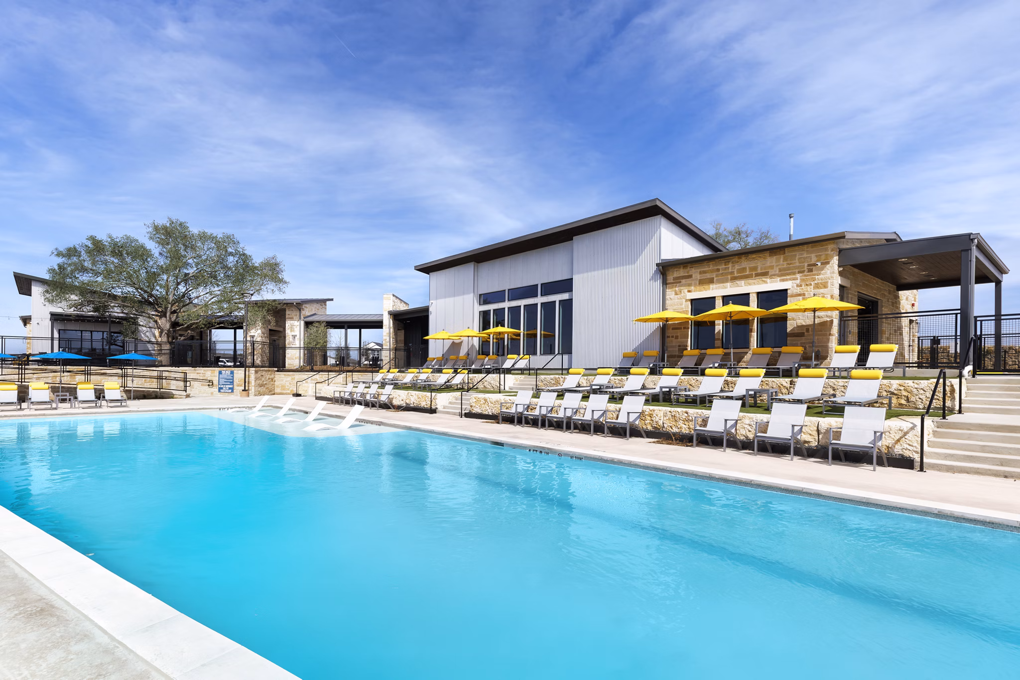 Pool at Los Cielos at Brooks Luxury Rentals Apartments
