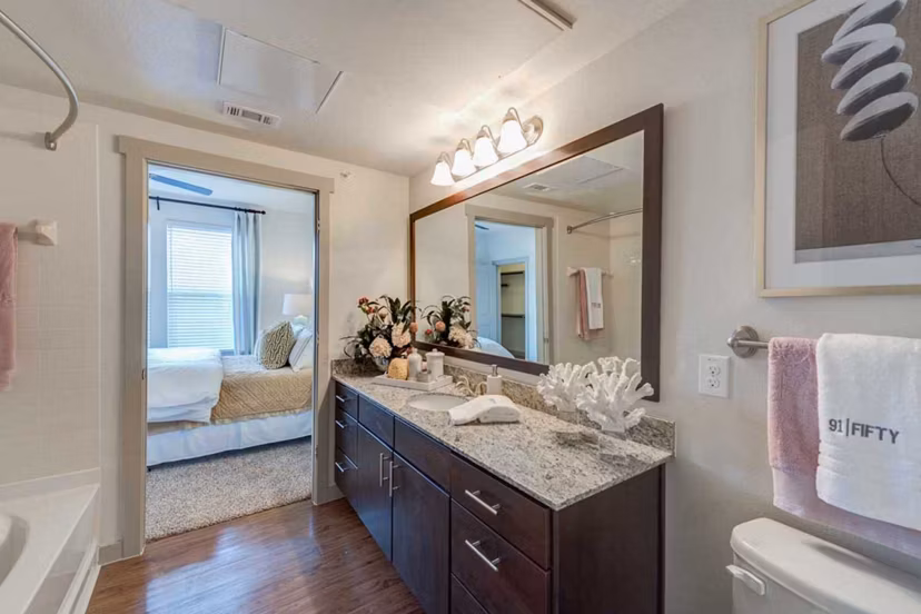 bathroom at 91Fifty Apartments