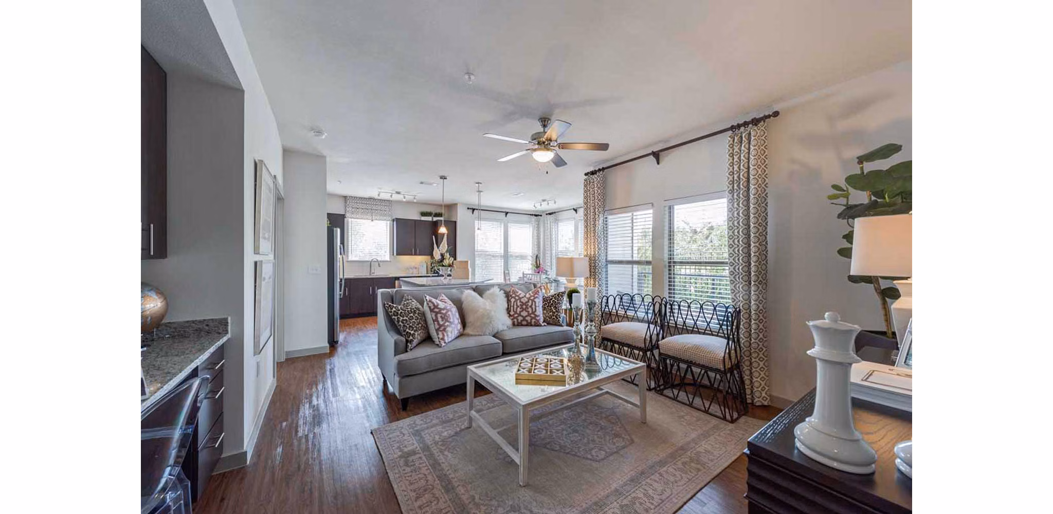 living room at 91Fifty Apartments
